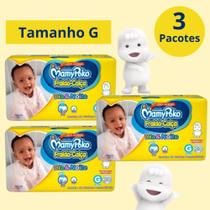 Fralda Calça Mamypoko Dia e Noite Amarelo 3 Pacotes Tamanho G Com 30 unidades Cada - 90 Total