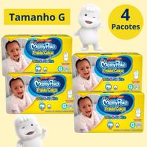 Fralda Calça Mamypoko Dia e Noite Amarelo 4 Pacotes Tamanho G Com 30 Unidades Cada - 120 Total