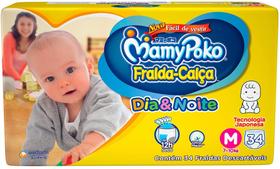 Fralda Calça Mamypoko - Dia & Noite - Tam M - 34 Fraldas - ATACADO BARATO