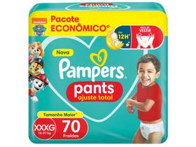 Fralda Calça Pampers Ajuste Total Tam XXXG até 27kg 70 Unidades
