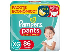 Fralda Calça Pampers Pants Ajuste Total - Tam. XG 11 a 15kg 86 Unidades