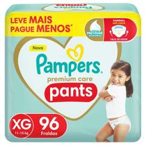 Fralda Calça Pampers Premium Care Pants XG 11 a 15kg 96 Unidades