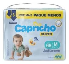 Fralda Capricho Super Hiper M 68 Unid Fralda Capricho Super Hiper M 68 Unid