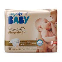 Fralda Carrefour My Baby P Soft e Protect - 34 Unidades