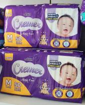 Fralda cremer kit 2 pacote 100 fraldas