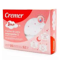 Fralda Cremer Luxo Estampada Feminino - 5 Peças 70x70cm