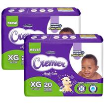 Fralda Cremer Magic Care Jumbinho - Kit com 2 pacotes - Tam XG - 40 Unidades Fralda Cremer Magic Care Jumbinho - Kit com 2 pacotes - Tam XG - 40 Unidades