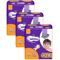 Fralda Cremer Magic Care Jumbinho - Kit com 3 pacotes - Tam G - 72 Unidades Fralda Cremer Magic Care Jumbinho - Kit com 3 pacotes - Tam G - 72 Unidades