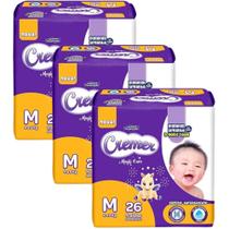 Fralda Cremer Magic Care Jumbinho - Kit com 3 pacotes - Tam M - 78 Unidades