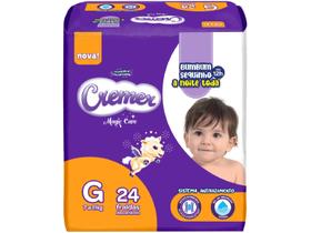 Fralda Cremer Magic Care Jumbo G com 24 unidades