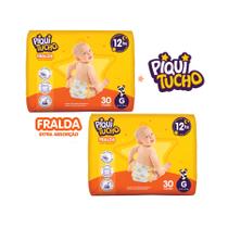 Fralda cremer piquitucho extra absorção g 10 a 13kg 60unidades total