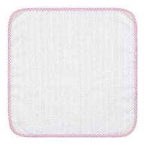 Fralda De Boca Avulsa Quadriculada 33 Cm X 33 Cm Com Crochê Fralda De Boca Avulsa Quadriculada 33 Cm X 33 Cm Com Crochê