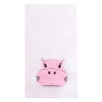 Fralda de Boca Hipopótamo Rosa Fralda de Boca Hipopótamo Rosa