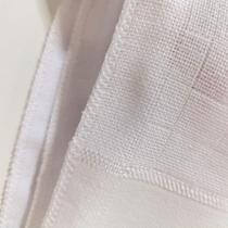 Fralda de Boca Premium Quadriculada com Barra Pinta e Borda - Branca - Valletex - 50 cm x 35 cm Fralda de Boca Premium Quadriculada com Barra Pinta e Borda - Branca - Valletex - 50 cm x 35 cm