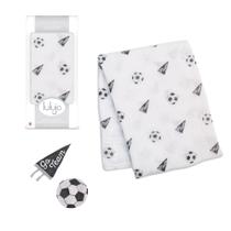 Fralda de Musseline Lulujo para Bebê - Futebol - 120x120cm