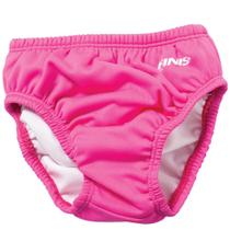 Fralda de natação FINIS reutilizável para bebês com fecho de pressão rosa 4T