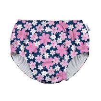 Fralda de natação para bebês Green Sprouts Navy Blooms de 0 a 6 meses Fralda de natação para bebês Green Sprouts Navy Blooms de 0 a 6 meses
