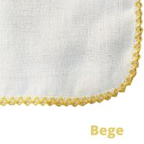 Fralda de Ombro 70x70 cm Marca Cremer Pinte e Borde com faixa de 15cm Com crochê (picueta).