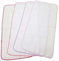 Fralda De Ombro Quadriculada 33x68cm C/croche Kit 10unidades Fralda De Ombro Quadriculada 33x68cm C/croche Kit 10unidades