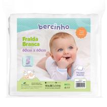 Fralda de Pano 5 Unidades Especial 60 cm x 60 cm Bercinho Fralda de Pano 5 Unidades Especial 60 cm x 60 cm Bercinho