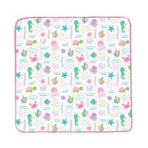 Fralda De Pano Avulsa Luxo Bebê Estampada 70x70cm Com Crochê Tecido Duplo 100% Algodão Fralda De Pano Avulsa Luxo Bebê Estampada 70x70cm Com Crochê Tecido Duplo 100% Algodão