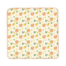 Fralda De Pano Avulsa Luxo Bebê Estampada 70x70cm Com Crochê Tecido Duplo 100% Algodão