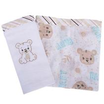 Fralda de Pano Baby Nice Bordada 2 unidades 70 x 68cm