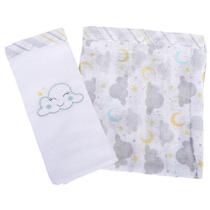 Fralda de Pano Baby Nice Bordada 2 unidades 70 x 68cm