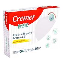 Fralda De Pano Basica Caixa Com 4 Unidades 65 x 63cm - Cremer