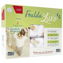 Fralda De Pano Caixa C/5 Peças Estampada 70X70 Neutro