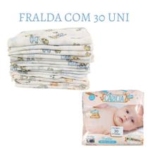 Fralda de Pano De Bebê 100% Algodão - 30 Unidades Menino Fralda de Pano De Bebê 100% Algodão - 30 Unidades Menino