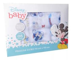 Fralda De Pano Dupla Estampada Mickey Com 15 - Disney