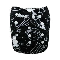 Fralda de Pano Lavável e Reutilizável ALVABABY para Bebês (3-15kg) - com Inserção de Microfibra