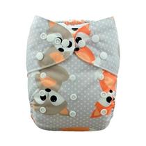 Fralda de Pano Lavável e Reutilizável ALVABABY para Bebês (3-15kg) - com Inserção de Microfibra