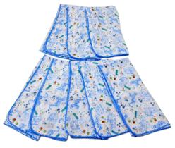 Fralda De Pano Luxo Bebê Do Pooh 70x70cm Com Crochê Fralda De Pano Luxo Bebê Do Pooh 70x70cm Com Crochê