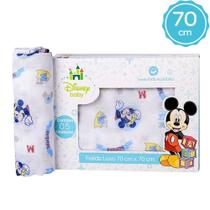 Fralda De Pano Luxo Disney Bebe - Caixa 5 Unidades 70cm x 70cm 100% Algodão Alta Absorção