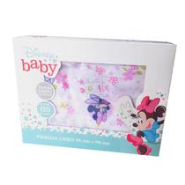 Fralda De Pano Luxo Disney Feminino Minnie Bebê Extra Absorção 100% Algodão