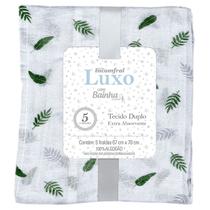 Fralda De Pano Luxo Estampada Com Bainha 5 Unidades - Incomfral Fralda De Pano Luxo Estampada Com Bainha 5 Unidades - Incomfral