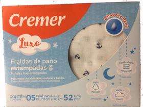 Fralda De Pano Luxo Estampada menino Caixa com 5 - Cremer 7891800332681