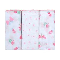 Fralda de Pano Ombro Bebê Estampada Kit com 03 unidades Incomfral Fralda de Pano Ombro Bebê Estampada Kit com 03 unidades Incomfral