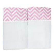 Fralda De Pano Ombro cueiro 2 Pecas Com Bainha Em Tecido Rosa Chevron Baby Deluxe 100 Algodão Mantinha para o Calor Enxoval Tecido Duplo