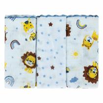 Fralda de Pano para Bebê 68 cm x 70 cm 3 Unidades Bublim