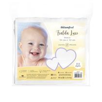 Fralda de pano para bebê luxo branca 5 unidades algodão incomfral ref-32024011 Fralda de pano para bebê luxo branca 5 unidades algodão incomfral ref-32024011