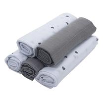 Fralda De Pano Prime Kit com 5 Unidades Estampado/Liso 80 x 80cm - Baby Joy Incomfral Baby Fralda De Pano Prime Kit com 5 Unidades Estampado/Liso 80 x 80cm - Baby Joy Incomfral Baby