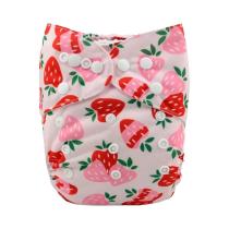 Fralda De Pano Reutilizável E Lavável ALVABABY Para Bebês De 3-15kg Com Inserto De Microfibra