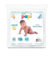 Fralda de tecido 100% algodão 65 x 65 papi