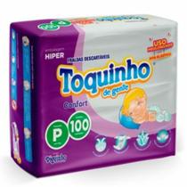 Fralda descartaveis toquinho p100 uso prolongado fita elastica