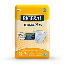 Fralda Descartável Adulto Bigfral Derma Plus G 7 Unidades