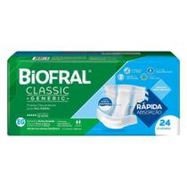 Fralda Descartável Adulto Biofral Classic Generic Tamanho XG - 3 Pacotes com 24 Fraldas - Total 72 Tiras - Tena