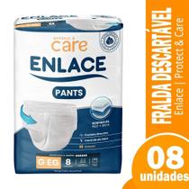 Fralda Descartável Adulto Enlace Pants Protect & Care Regular Tamanho P/M/G/XG